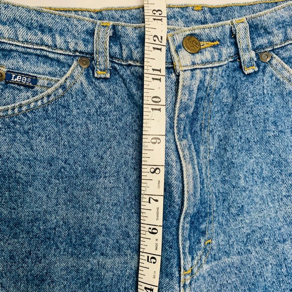 Vintage Lee Women's High Rise Straight Mom Jeans Acid Washed Blue Size 10 - Picture 8 of 9